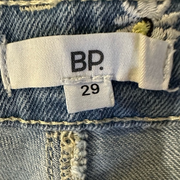 BP Stylish Cropped Blue Women's Jeans with Daisy Pattern Size 29 - Picture 5 of 6